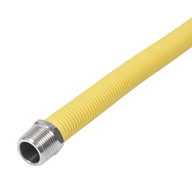 304 rustfrit stål fleksibelt korrugeret PVC-rør